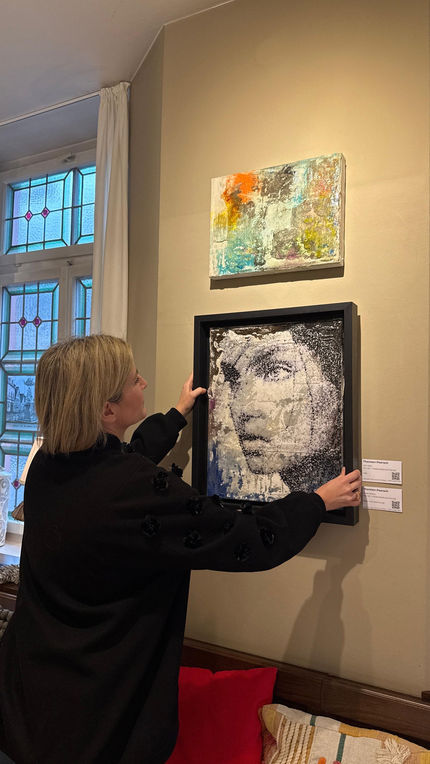 Werk von Thorsten Poersch bei der Ausstellung im Restaurant Hochheimer Terrasse in Hochheim am Main mit der Marniok Art Gallery